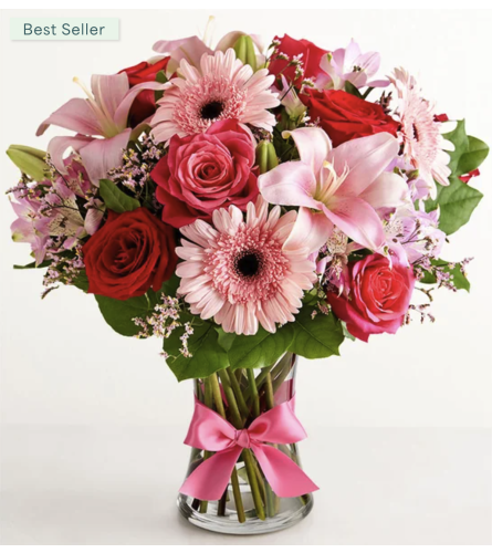 Fields of Europe Romance Bouquet. An arrangement by Sicola's Florist.