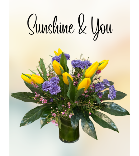 Sunshine and You. An arrangement by Flower Barn.