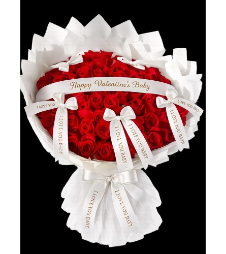 100 Ways to Say I Love You - Deluxe. An arrangement by Geni's Florist and Gifts.