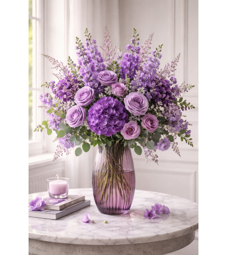 Lavender Whisper Bouquet. An arrangement by Floral With a Twist.