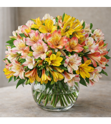 Pretty Peruvian Lilies. An arrangement by Floral With a Twist.