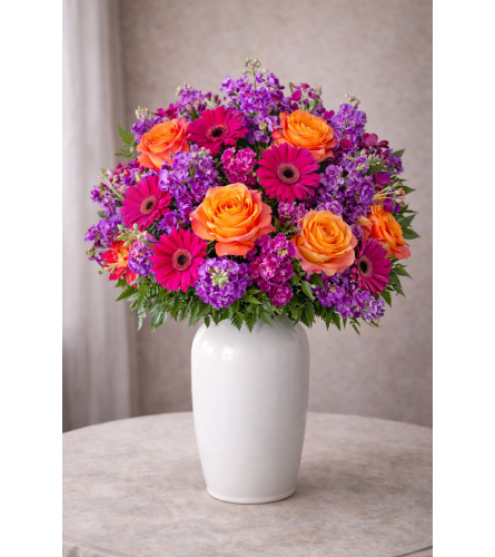 Sunset Glow Garden. An arrangement by Floral With a Twist.