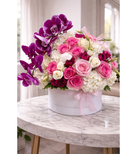 Velvet Orchid Romance. An arrangement by Floral With a Twist.