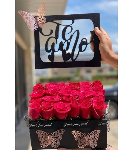 filled with love. An arrangement by Illusion Flower Shop.