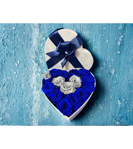 Eternal Blue Embrace. An arrangement by Sweet Blossoms.