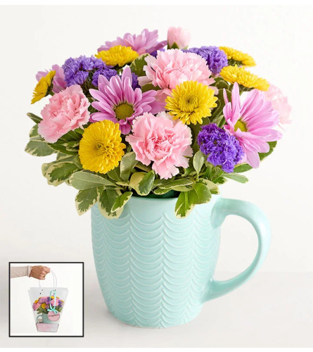 One of a Kind I Mugable. An arrangement by North Liberty Flower Shop.