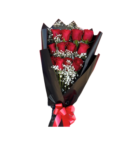 Velvet Rose Embrace. An arrangement by Colors Flowers and Gifts.