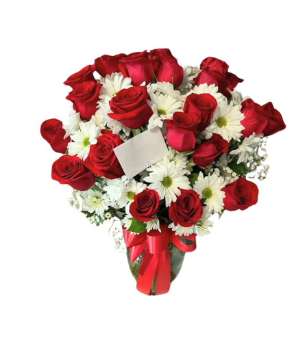 Endless Love and Daisies. An arrangement by Colors Flowers and Gifts.