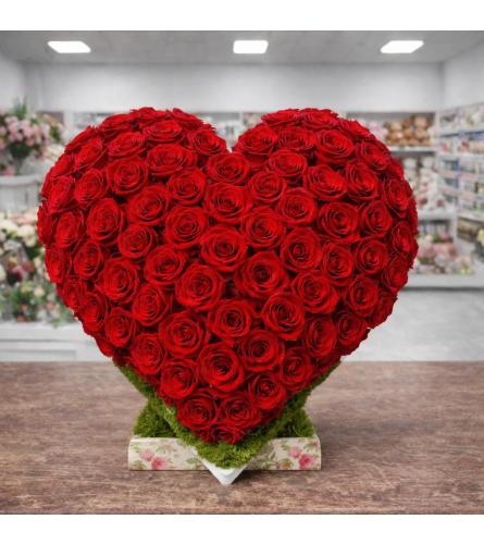 Heartfelt Ruby Bloom. An arrangement by Floral With a Twist.