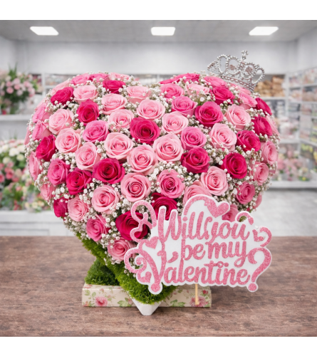 Sweetheart Rose Embrace. An arrangement by Floral With a Twist.