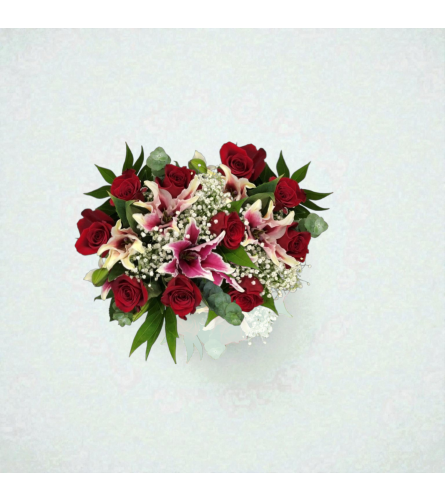 Romance and Elegance Wrapped Bouquet - Deluxe. An arrangement by Thompson's Full Bloom.