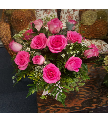 Pink Rose - Deluxe. An arrangement by Sun Valley Florist.