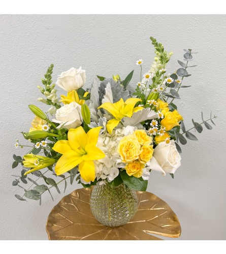 Hello Sunrise by The Poppy Studio. An arrangement by Orange County Florist.