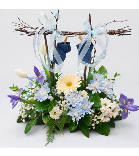 Baby Boy - Deluxe. An arrangement by Donato's Floral.