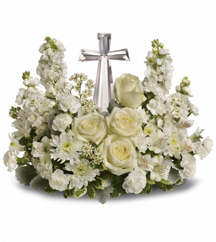 Teleflora's Divine Peace Bouquet PM - Deluxe. An arrangement by Flowers by Peter.