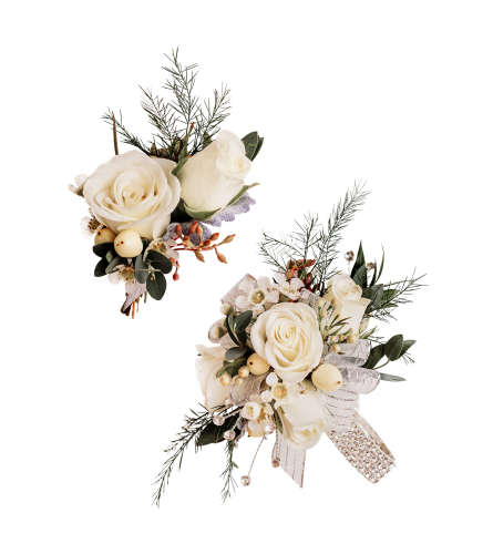 Bout and Wrist Corsage - Enchanted. An arrangement by Deer Valley Florist and Flower Delivery.