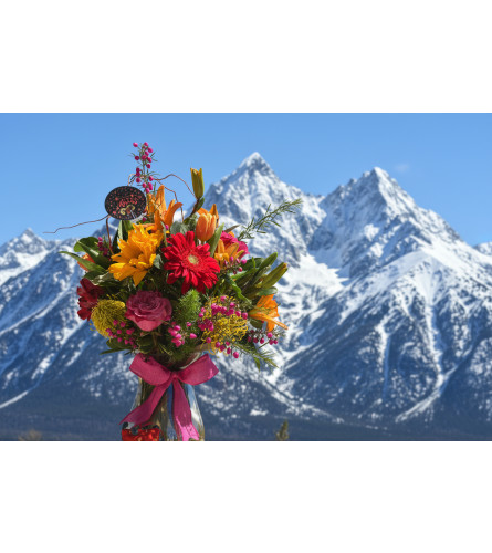 Zodiac Collection: Spiral Flame - Deluxe. An arrangement by Flower Snobs at Cityview.