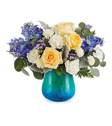 Teleflora's Golden Coast Bouquet - Deluxe. An arrangement by Marivel's Florist and Gifts.