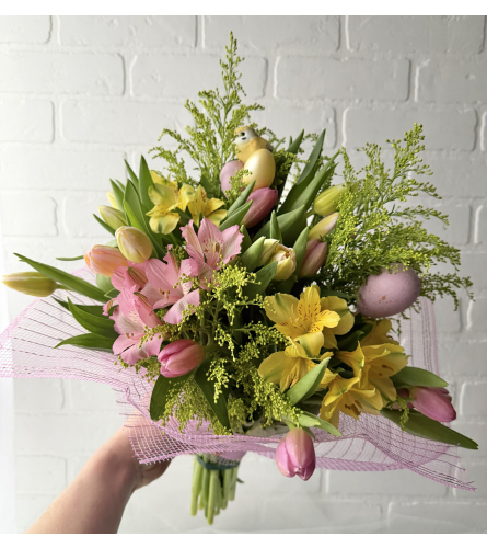 Easter Egg Hunt Bouquet. An arrangement by Brooklin Floral and Garden Shoppe Inc..