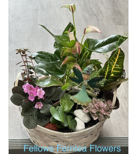 The Fairykeeper's Basket by Fellows. An arrangement by Fellows Fernlea Flowers.