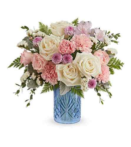 Teleflora's Blue Belle Bouquet - Deluxe. An arrangement by Rocio Flower Shop.