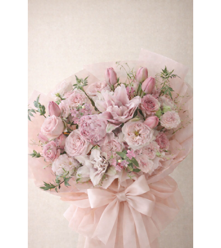 Peonies Luxury Mix - Deluxe. An arrangement by Geni's Florist and Gifts.