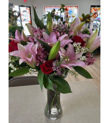 Dream Pink Lilies. An arrangement by Spring Garden Flowers.
