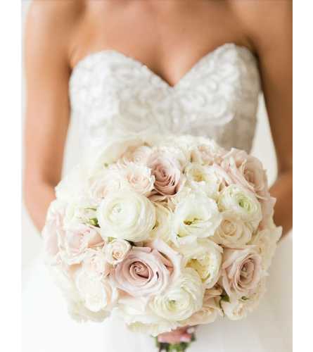 Bridal Bouquet with Peonies - Deluxe. An arrangement by Brickell Glamour Flowers.