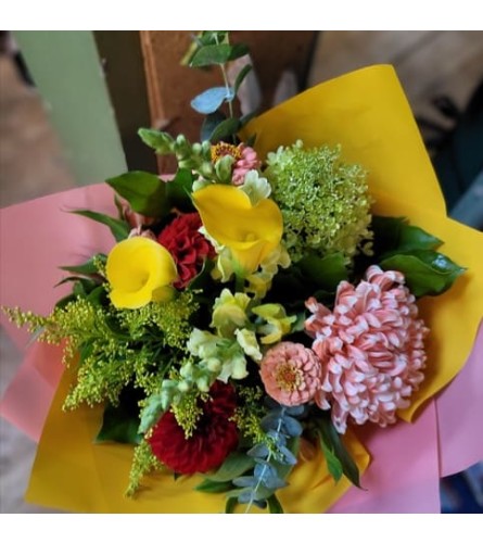Sunset Meadow Charm. An arrangement by Sophie's Flowers.