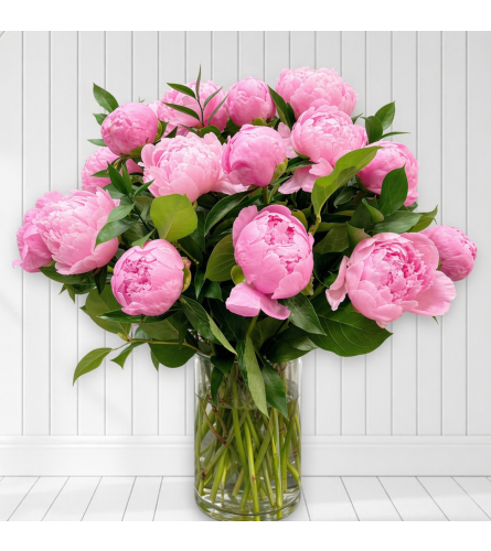 Pink Luxury Peony Arrangement. An arrangement by Elegant Florist.