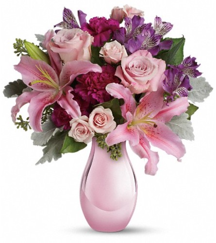 Enchanting Pinks Bouquet - Standard. An arrangement by Flowers of Jacksonville.