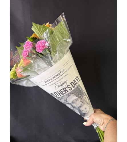Mother's Day Custom Bouquet. An arrangement by Evergreen and Lily Floral Studio and Gifts.