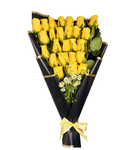 Golden Glow Bouquet. An arrangement by JM Flowers.