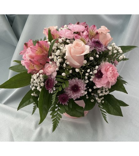 Pop of Pink. An arrangement by Roma Flowers and Gifts.