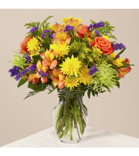 FTD Marmalade Skies Bouquet - Deluxe. An arrangement by Shalimar Designs.