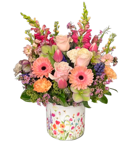 Elegant Spring Whisper Bouquet. An arrangement by Mardi Gras Florist.