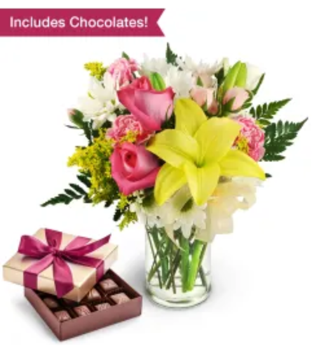 PRETTY MOM BUNDLE. An arrangement by Fink Flowers, Gifts and Flower Delivery.