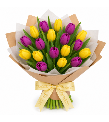 Golden Hour Tulip Duet. An arrangement by Floratechnics.