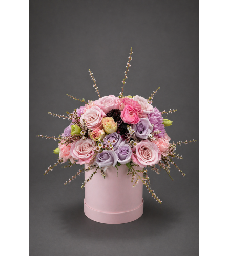 Blushing Harmony. An arrangement by Simply Beautiful Flowers and Events.