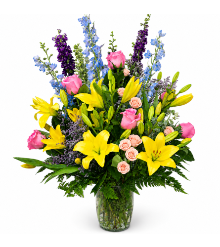 Luscious Blooms. An arrangement by Timp Valley Floral.