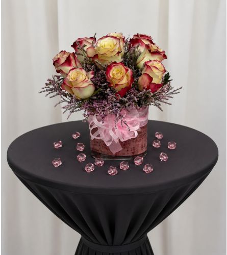 Rosemary Rose Pink - Deluxe. An arrangement by Brickell Exclusive Blooms.