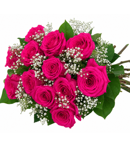 Classic Queen Berry Roses Wrapped - Deluxe. An arrangement by Anderson Flowers.