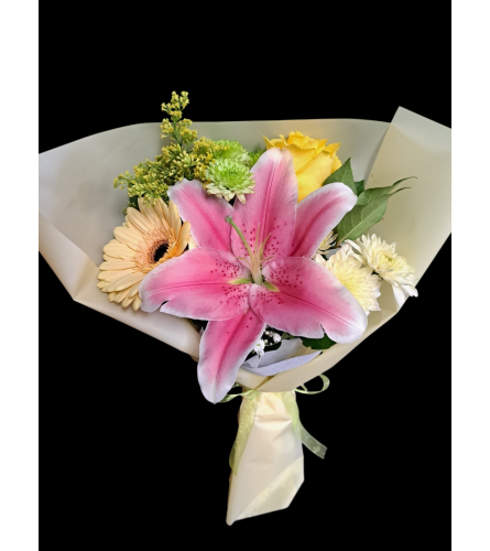 Oh happy day bouquet. An arrangement by Brides N Blossoms Florist.
