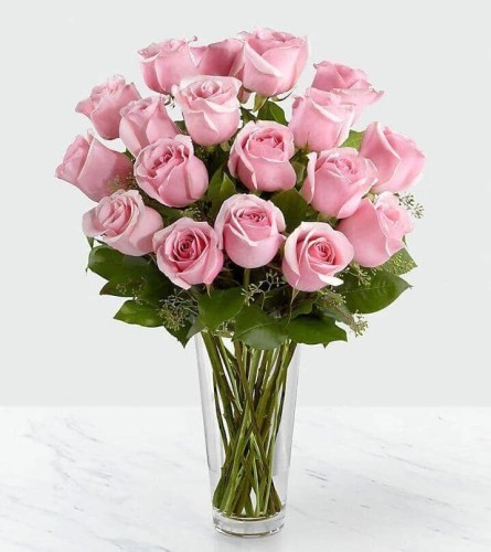 Blush of Elegance Roses. An arrangement by Spring Branch Florist.