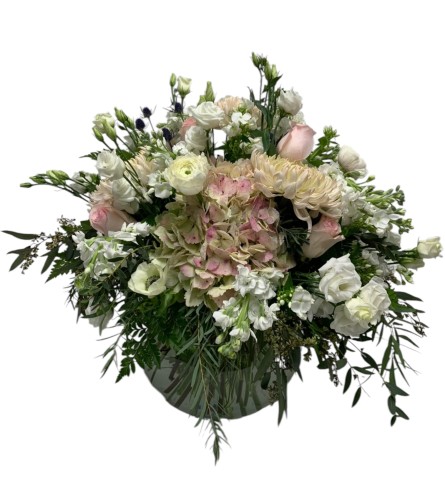 Blushing beauty. An arrangement by DMP Flowers and Gifts.