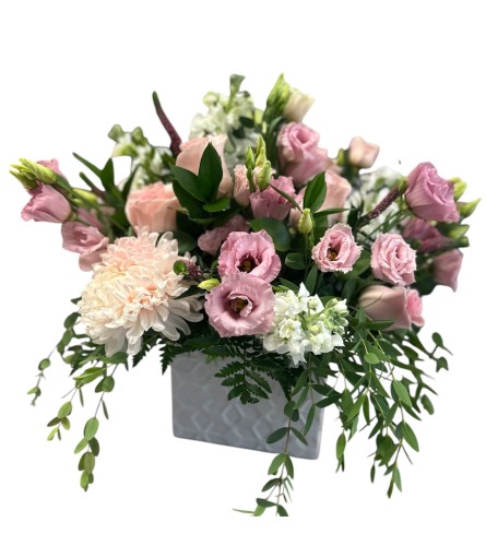 Petal pushers. An arrangement by DMP Flowers and Gifts.