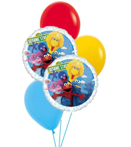 Sesame Street Classic Balloon Bouquet. An arrangement by Balloon Bouquets Plus.