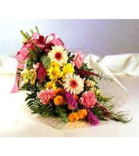 Vibrant Wishes Loose Bouquet. An arrangement by Fink Flowers Gifts and Flower Delivery.
