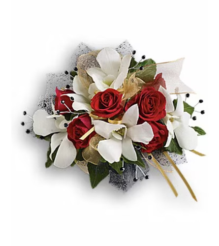 Star Studded Corsage. An arrangement by Ada's Flowers.