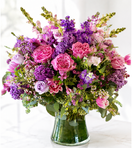 Purple Lovers. An arrangement by Floral Lady Design Studio LLC.